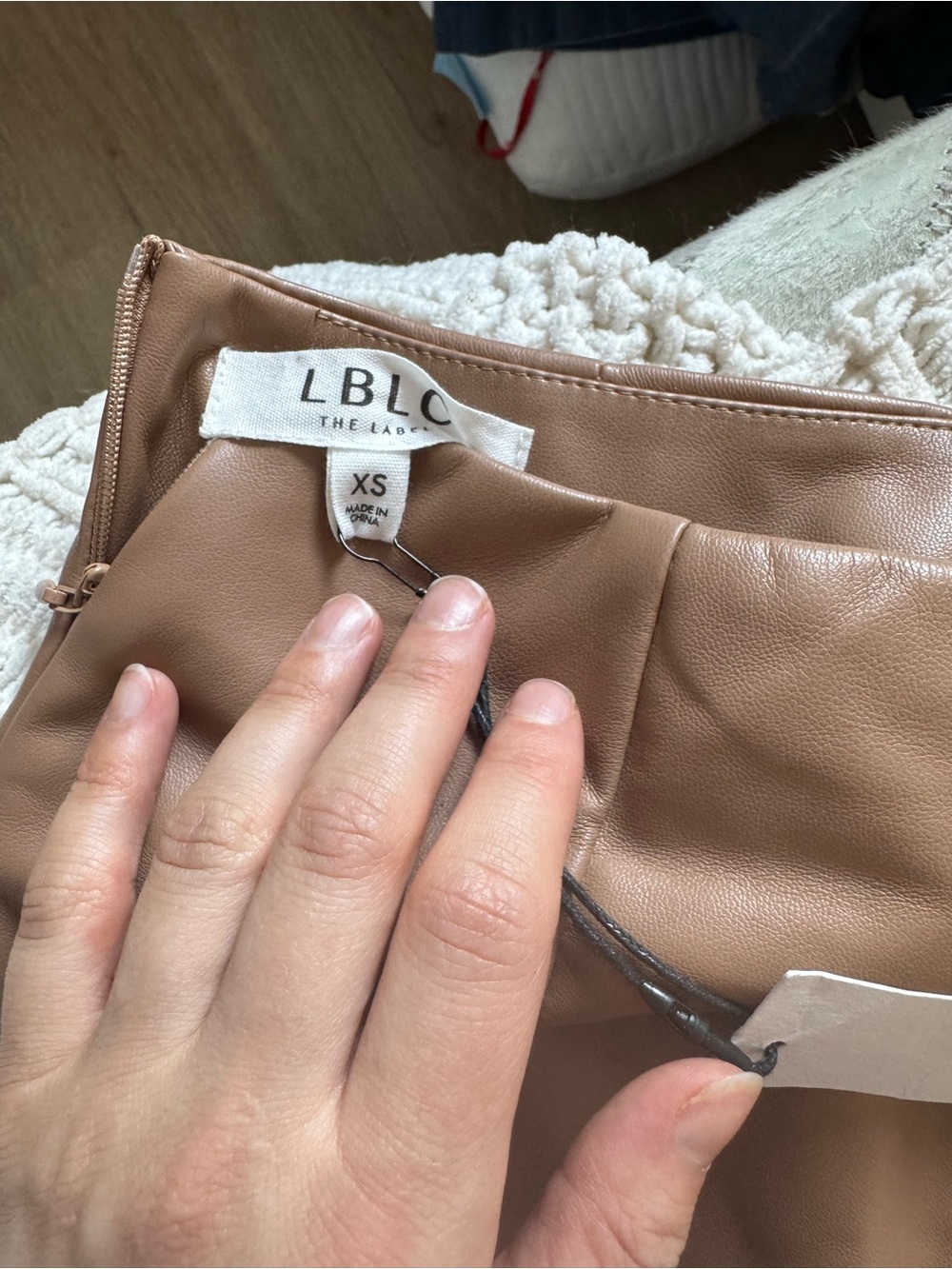LBLC the label Mini Skirt in Tan